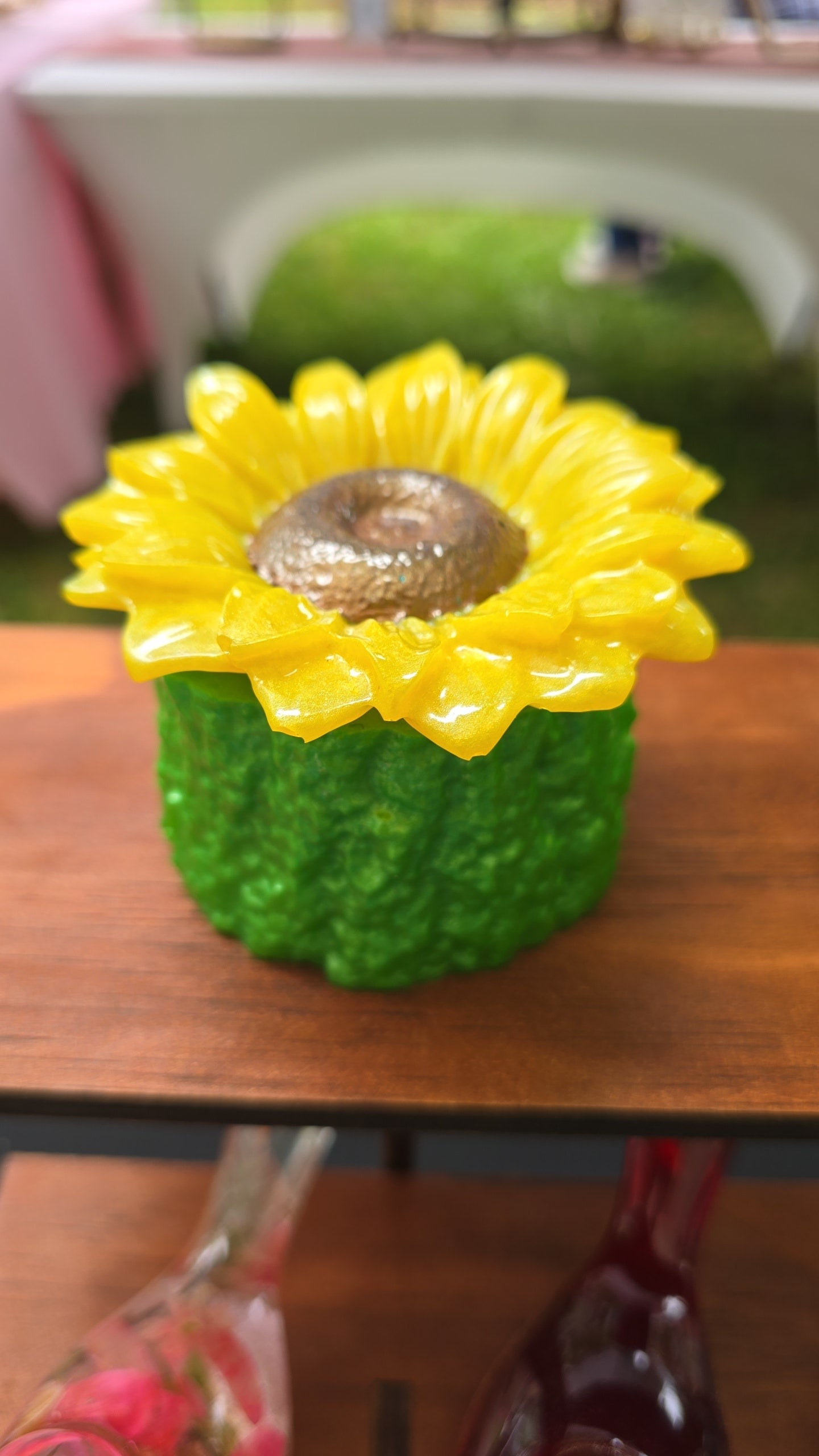 Sunflower trinket box